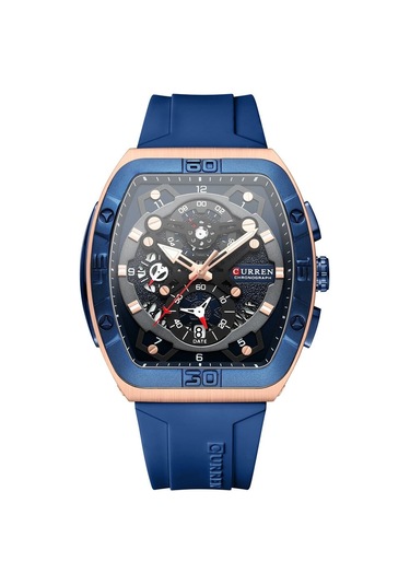 Curren 8443 Quartz Kol Saati-orjinal Kutusunda Lacivert Gold