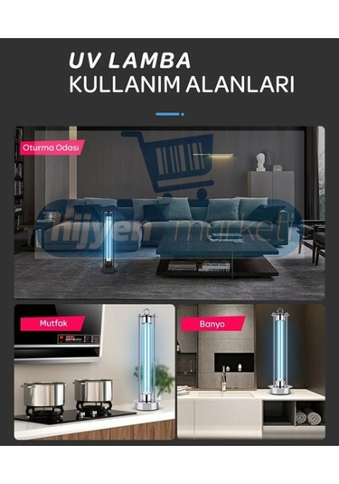 Uvc Dezenfeksiyon Lambası Kumandalı