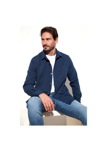 Buratti Pamuklu Tek Cepli Regular Fit Erkek Gömlek Cf25W129140 Lacivert Buratti Pamuklu Tek Cepli Regular Fit Erkek Gömlek Cf25W129140 Lacivert