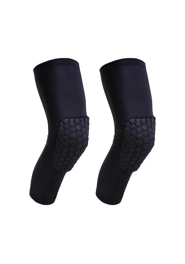 Basketbol, Yürüyüş, Bisiklet İçin Dizlikler, Kaval Koruyucuları, Yoga İçin Diz Destekleri, Spor Salonu Ve Fitness İçin Dizlikler Siyah L