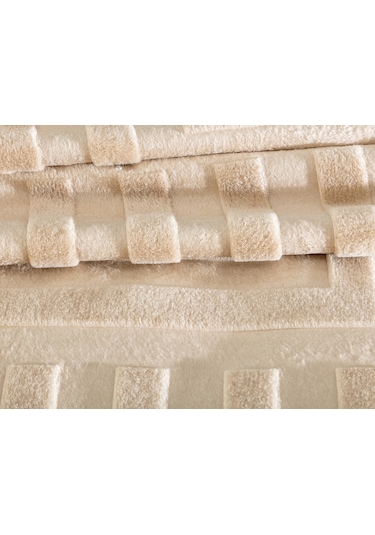 Madame Coco Clementine Vizon Emboss Battaniye Bat0000000021çift Kişilik-bej Vizon