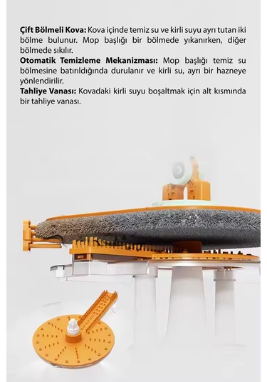 Kochler Su Ayrıştırmalı Yenilikçi Mop -2 Temizlik Seti