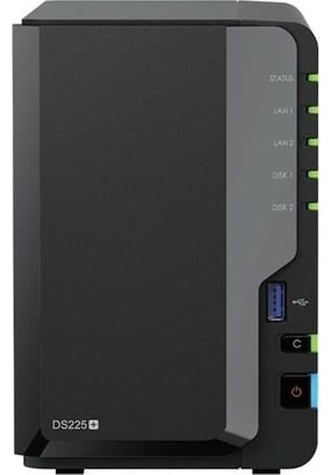 Synology Ds225 Plus Celeron Qc- 2gb Ram- 2-diskli Nas Server Disksiz