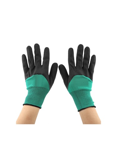 Mufunye Ergonomik 13 İğne Askılı, Soluklu Pamuk İpi, Geniş Alanlı Kayma Engellli, Bahçe Ve Ziraat Çalışmaları İçin Koruyucu Eldivenler Logo Yok