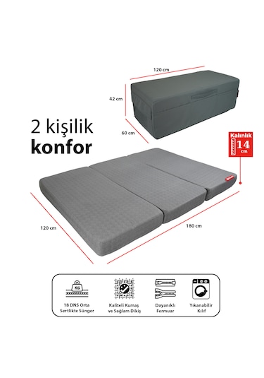 Xpermate Ultra Kalın Katlanır Sünger Yer Yatağı