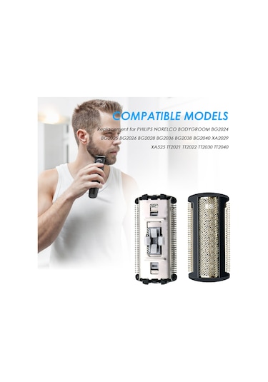 Moveevo Phılıps Bodygroom Bg2024 Bg2028 Xa2029 Tt2021 Tt2022 İçin Trimmer Yedek Başlık/folyo Parça