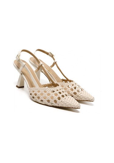 Topuklu/ Stiletto Kadın 3063008 Nacree Trecc Capra Burro Burro Bej