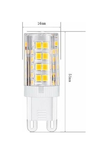 G9 Led Ampuller, Sıcak Beyaz 3000k 5w G9 Led Ampul, 40w Halojen Ampullere Eşdeğerdir 420 Lümen, Kısılamaz, 10'lu Paket Enerji Sınıfı A+