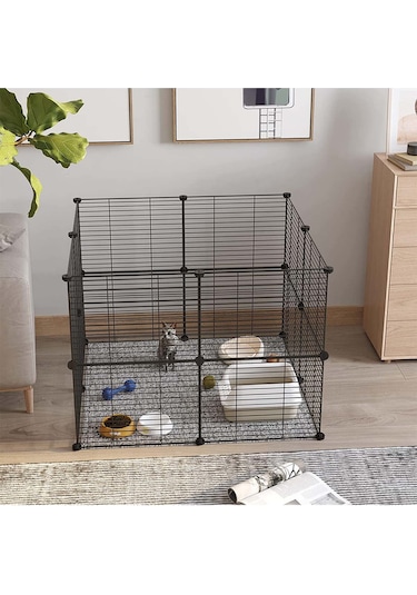 Hodbehod 16 Panel Hayvan Oyun Kafesi Kedi Kuş Evcil Hayvan