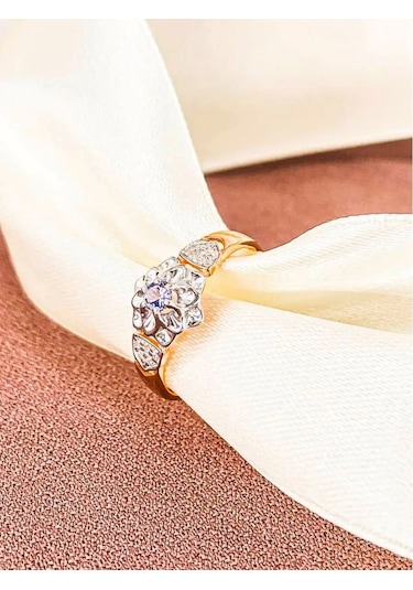 Pavlova Jewelry 925 Ayar Gümüş Yüzük Doğal Tanzanit İle 68877607 Diğer