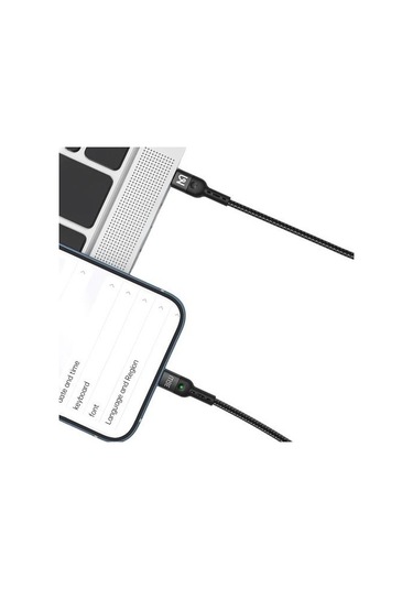 Mcdodo Ca-2840 Typec Typec 100w Ledli Power Off Hızlı Data Sarj Kablo 1.2m-siyah