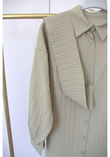 Bağlamalı Gömlek Yeşil