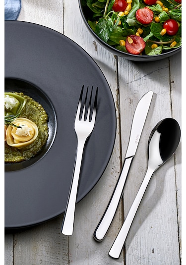 Bonna 12 Adet 23cm Çelik Yemek Bıçağı Gümüş
