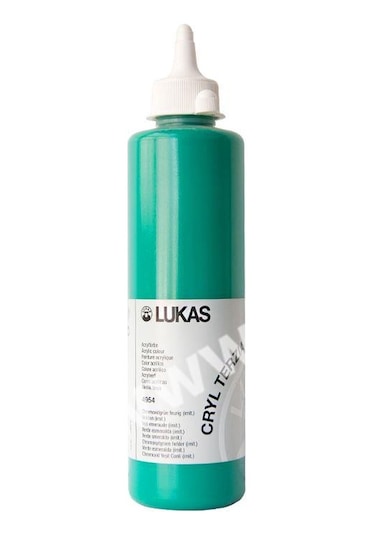Lukas Cryl Terzia Akrilik Boya 500 Ml. 4954 Kromoksit Yeşil Canlı