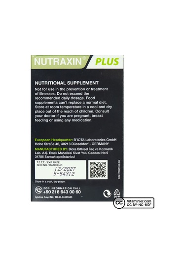 Nutraxin Koenzim Q10 30 Kapsül Aromasız
