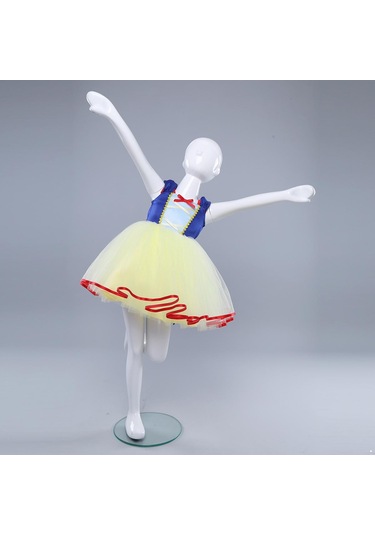 Bebek Bebek Kız Örgü Kolsuz Cadılar Bayramı Kostüm Cosplay Parti Elbise Kafa Bandı İle Mavi - Sarı