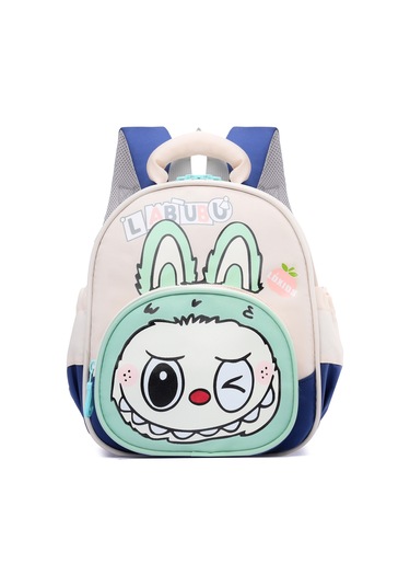 Labubu Sevimli Çizgi Film Eğlence Aydınlatma Işık İlkokul Öğrencisi Çocuk Kız Okul Çantası MAvi