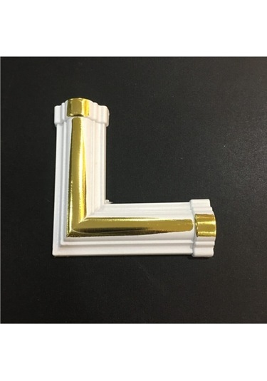 Beyaz Altın 3 Cm'lik Çıta Uyumlu L Köşe