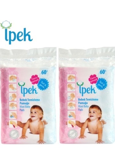 İpek Bebek Temizleme Pamuğu 120 Adet (2Pk*60)