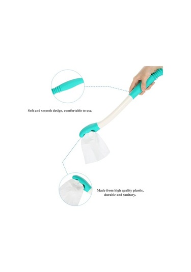 Dancemonkey Lichen Tuvalet Yardımcısı, Uzun Saplı, Rahat Yer Sileceği, Beyaz Mj Beyaz