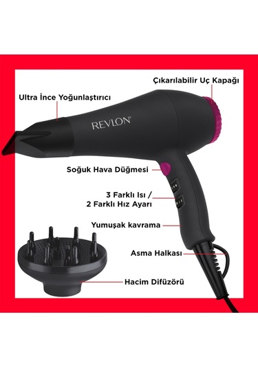 Revlon Rvdr5251 Ac Motorlu Dıfuzorlu Sac Kurutma Makınesı