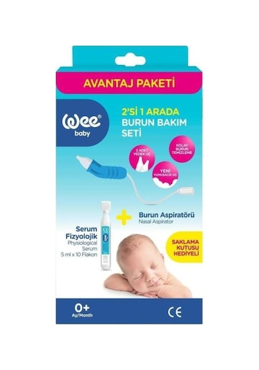 Wee Baby Burun Aspiratörü Ve Serum Fizyolojik Bakım Seti