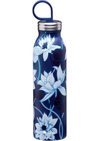 Aladdin X Naito Chilled Thermavac Paslanmaz Çelik Su Şişesi 0.55 L - Lacivert