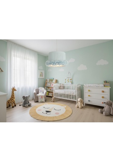 Tütü Bebe Mavisi Çocuk Sarkıt Avize Açık Mavi