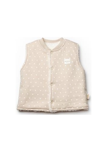 Bebek Yelek %100 Organic Pamuk Yenidoğan Serisi-csy8116 Ekru