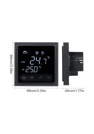 Yifomall Wifi Akıllı Termostat - 16a Yerden Isıtma Kontrolü, Led Dokunmatik Ekran, Uzaktan Kontrol Mh-1828aw