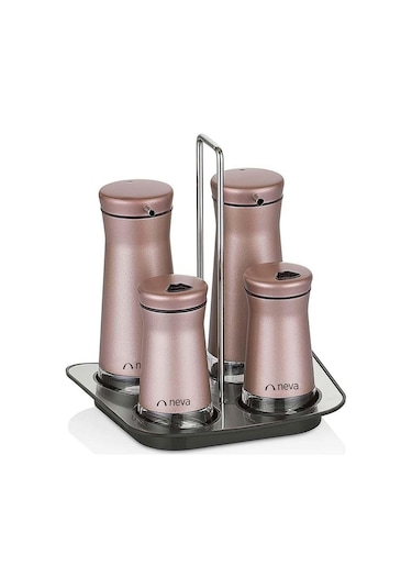 Neva N2493 Sweet Maxi Rose Chocolate 4 Lu Baharat Seti Beyaz