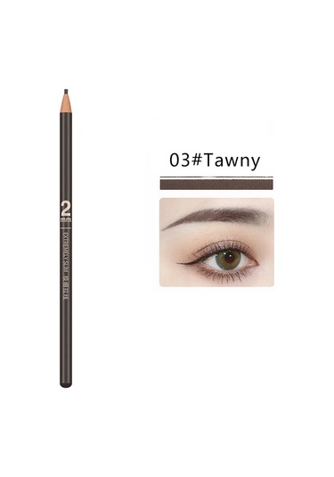 1 Adet Kaş Kalemi Dövme Su Geçirmez Göz Kaş Kalemi Tonu Makyaj Kozmetik 6 Renk 03 0