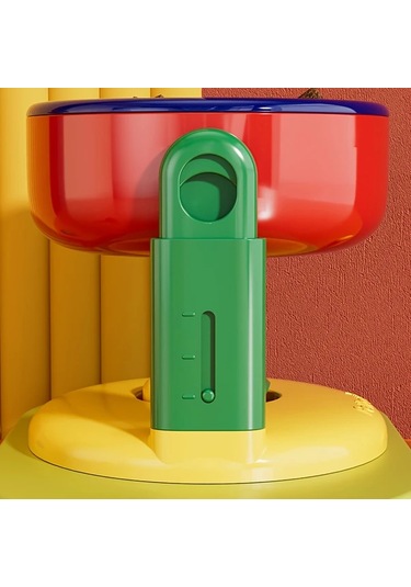 Elmpaly Pembe Yaprak Desenli Emniyetli Vakum Tabanlı Köpek Kedi Mama Kabı