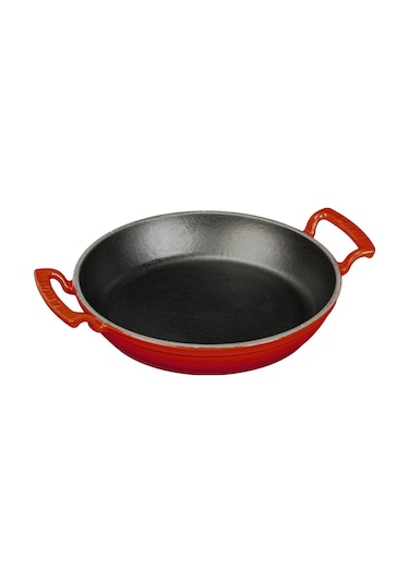 Lava Döküm Yuvarlak Sahan Döküm Demir Yekpare Çift Kulplu Çap(Ø)24cm. -