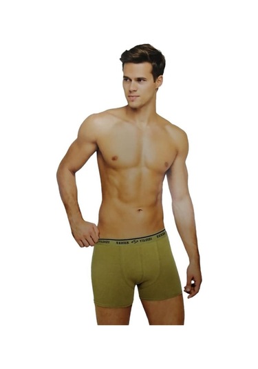 6 Lı Paket Seher Yıldızı Erkek Likralı Pamuk Boxer Renk Seçenekli