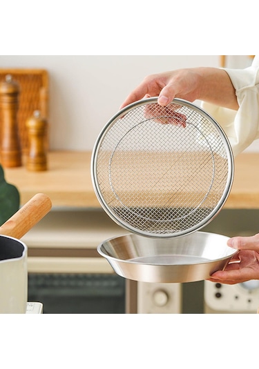 Suntek Kızartma Yağ Filtresi Tepsisi Paslanmaz Çelik 26cm