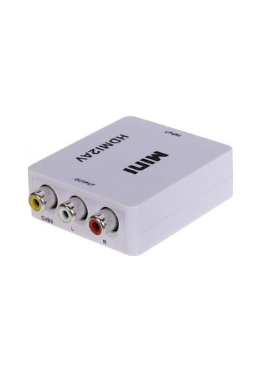 Hdmi To Rca Tos Av Çevirici Dönüştürücü Converter Tv Tüplü Televizyon
