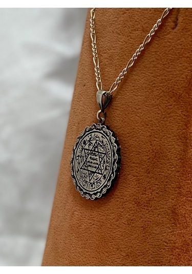 Sultan Süleyman Gümüş Mühür Erkek Kolyesi F160020104