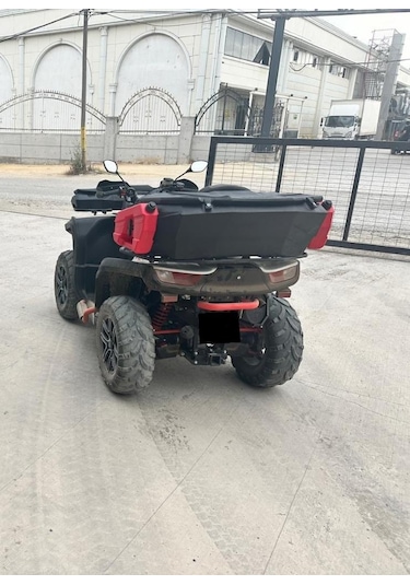 Segway 570 Atv Çantası 180 Litre Arka+80 Litre Ön+2 Adet Benzin Bidonu Kırmızı Siyah