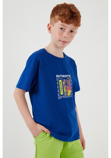 Lela Pamuklu Regular Fit Bisiklet Yaka Şortlu Alt-Üst Erkek Çocuk Takım 6212011 Saks