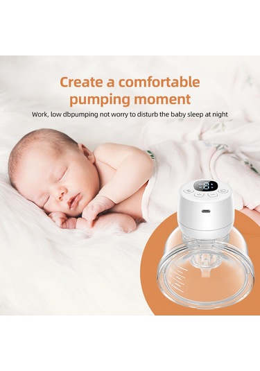 Geeksen Giyilebilir Göğüs Pompası Eller Serbest Elektrikli Göğüs Pompası Emzirme Göğüs Pompası