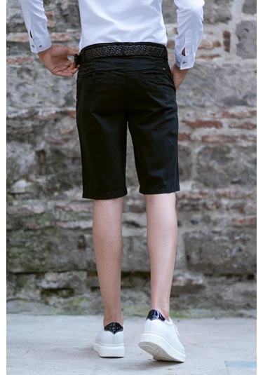 Gabardin Kumaş Pamuklu Regular Fit Chino Yan Cep Erkek Şort