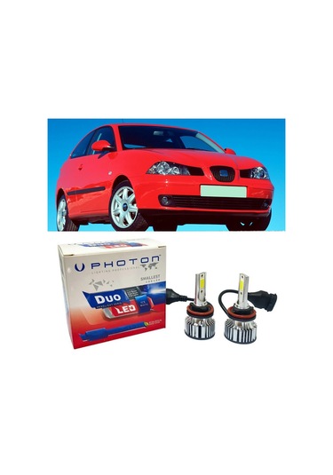 Seat İbiza Led Xenon Uzun Far Ampulü H3 Duo Yeni Seri Beyaz 2003-2009