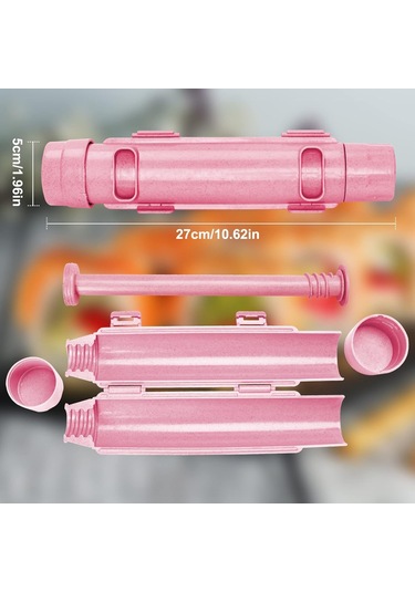 Pxcl Suşi Makinesi, Suşi Bazukası, Suşi Dıy Yapma Makinesi Sebze Pembe