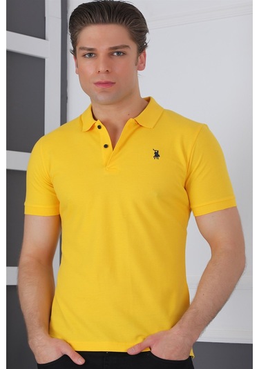 T8561 Dewberry Erkek Tshırt-sarı Sarı