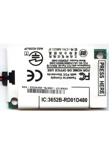Conexant RD01-D480 56K Laptop Notebook Dahili Modem Card