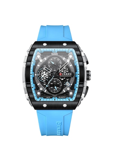 Curren 8442 Kırmızı Erkek Kol Saati Mavi
