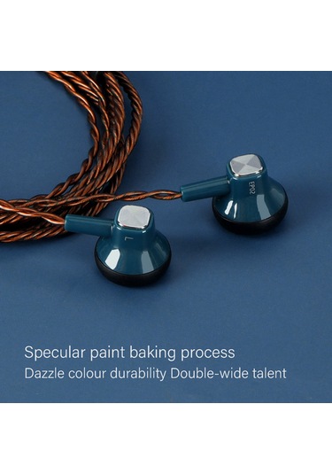 Kosona Jcally Ep02 3.5mm Kablolu Kulaklık, Yarım İçen Tasarım, Doğal Net Ses, Mikrofonlu, Dayanıklı Teli, Mavi