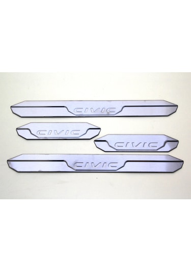 Honda Civic Fc5 Krom Kapı Eşiği 4 Prç. 2016 ve Üzeri P.Çelik N11.6444