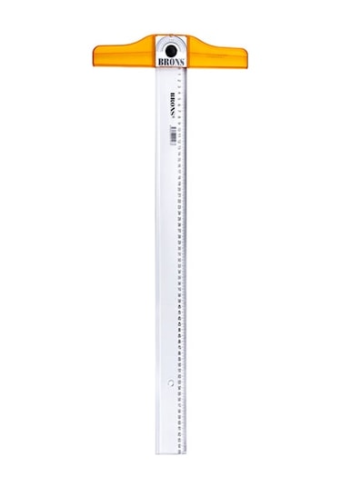 Brons Br-114 75 Cm Oynar Başlıklı T Cetvel Şeffaf